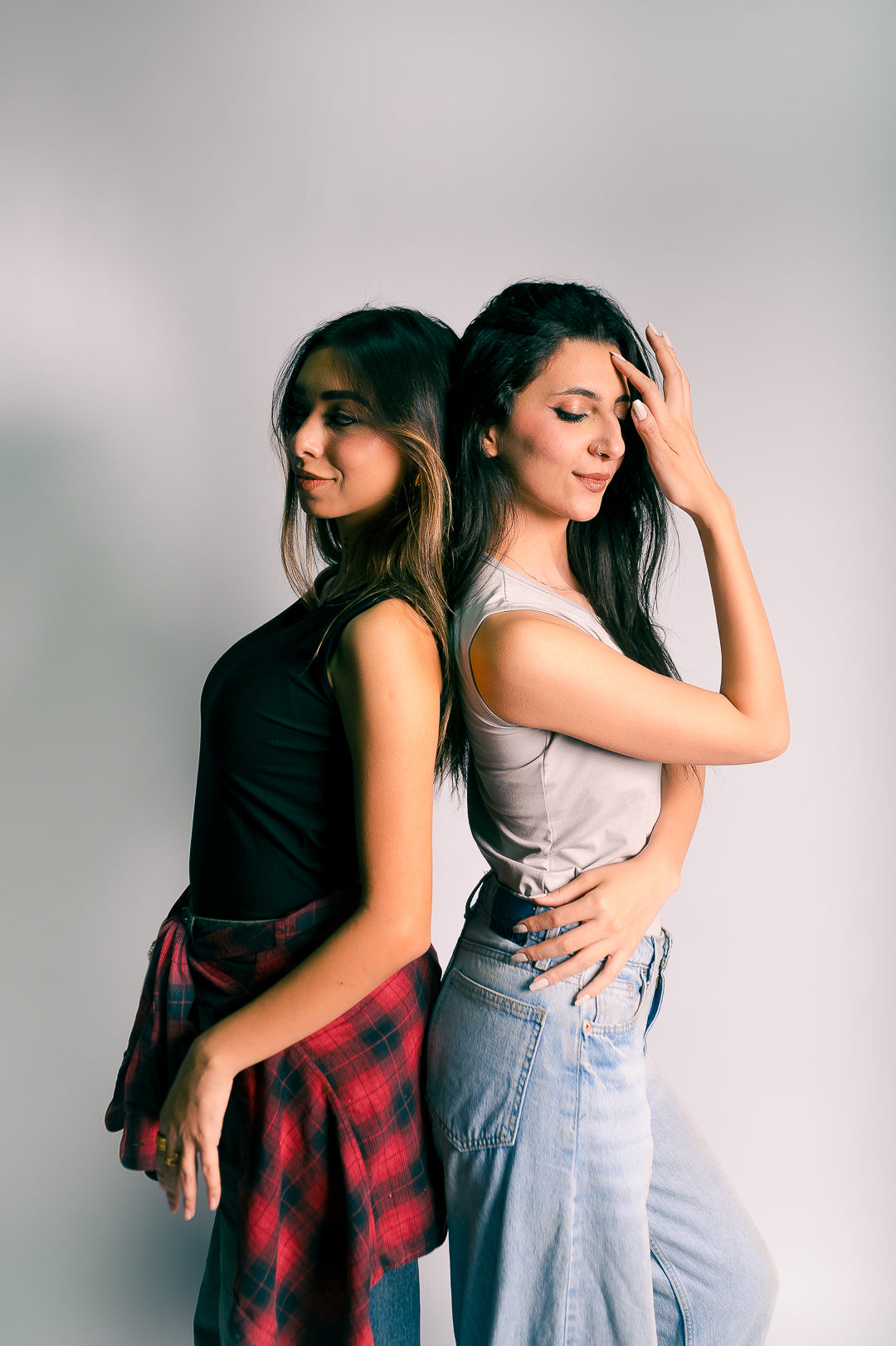 mock neck tank top