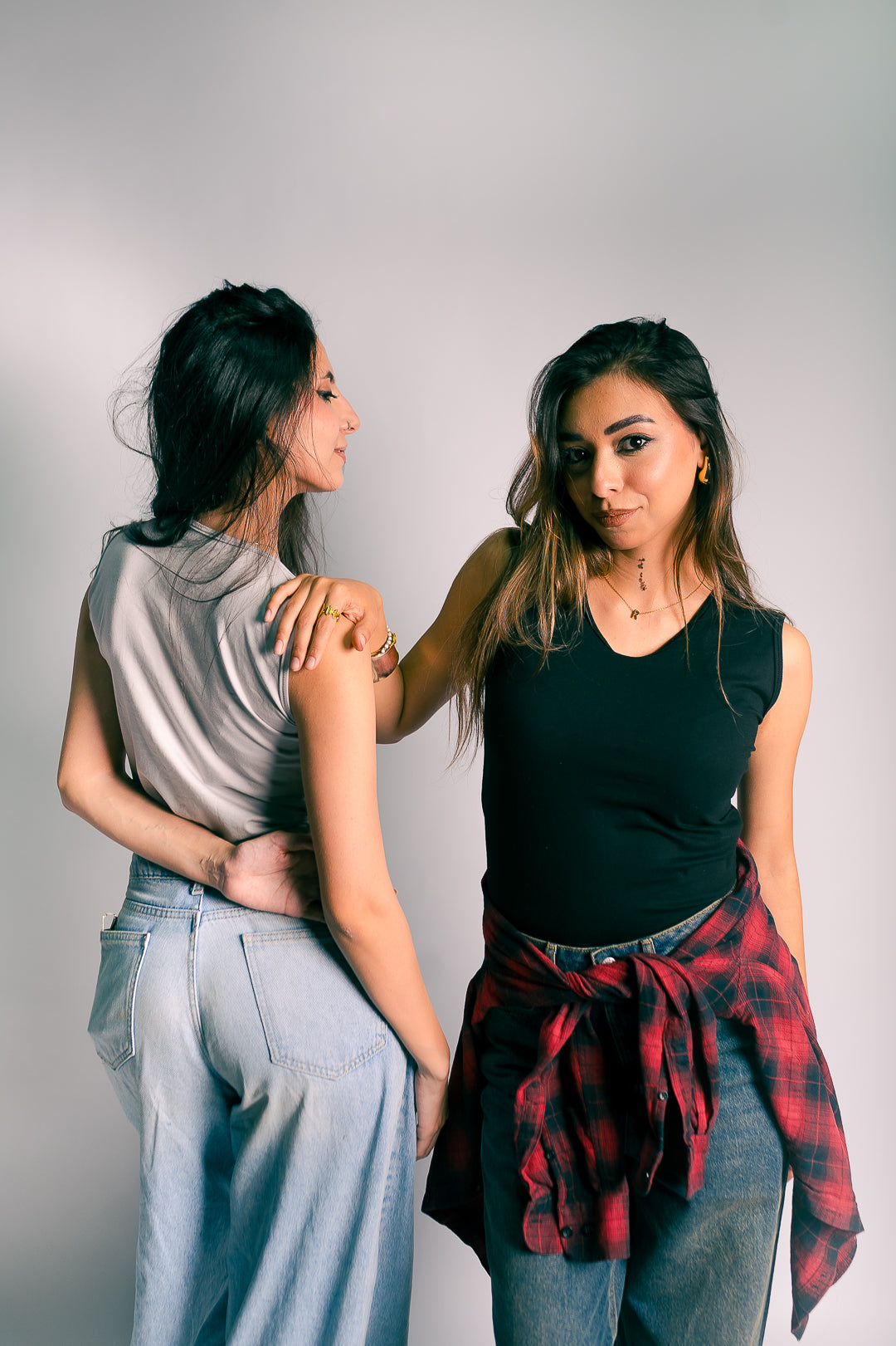 mock neck tank top
