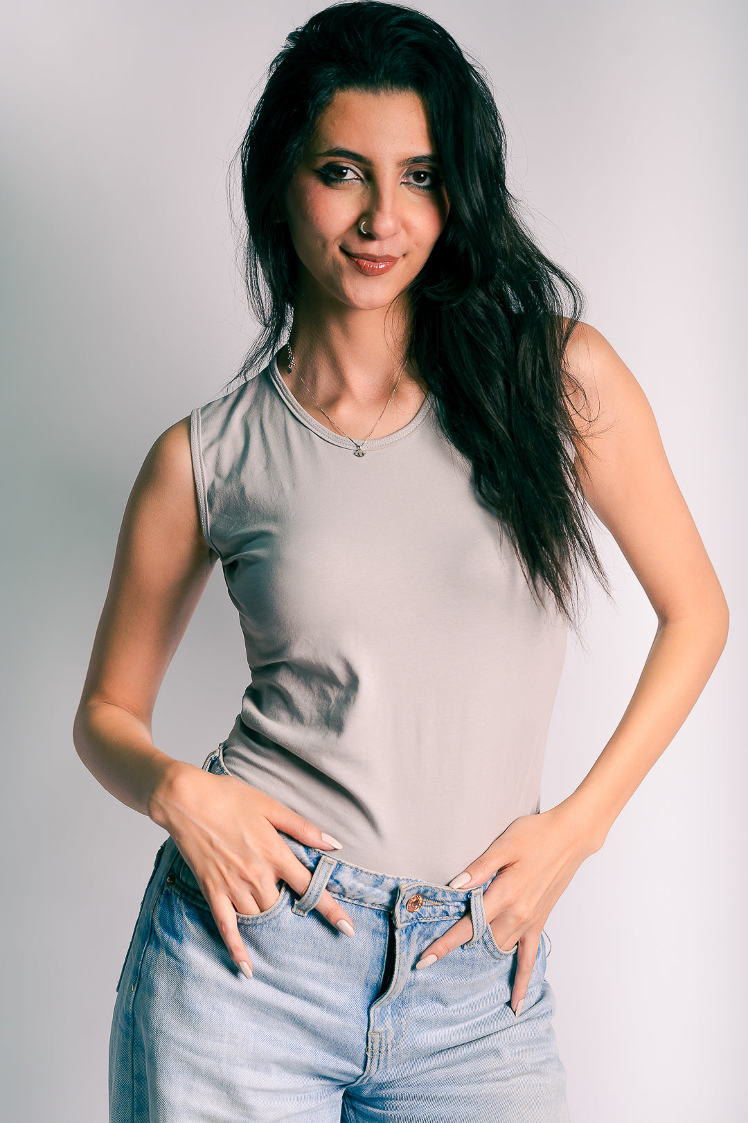 ROUND NECK TANK TOP