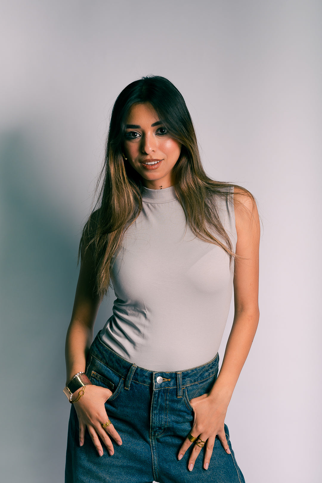 MOCK NECK TANK TOP