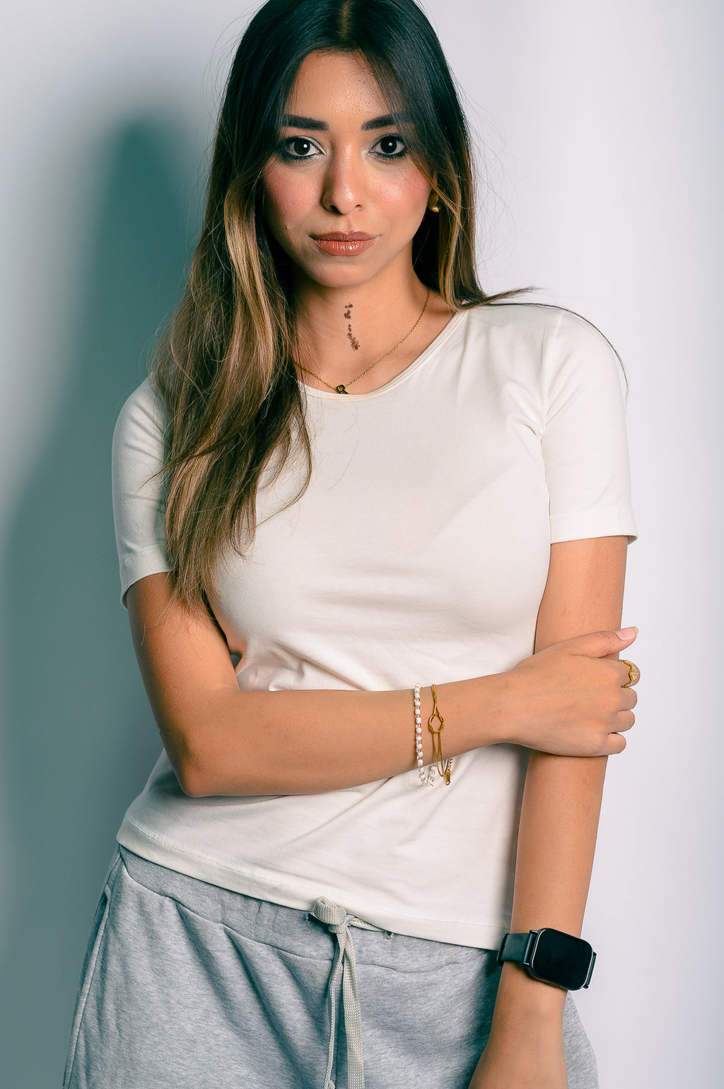 round neck short sleeve